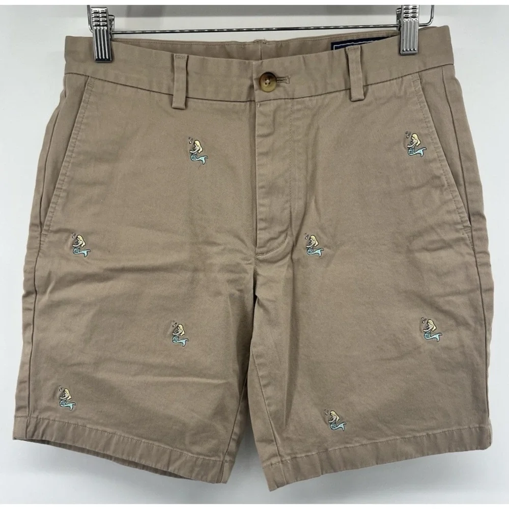 Vineyard Vines Breaker Shorts Tag 30 Actual 32 Embroidered Mermaids 8.75